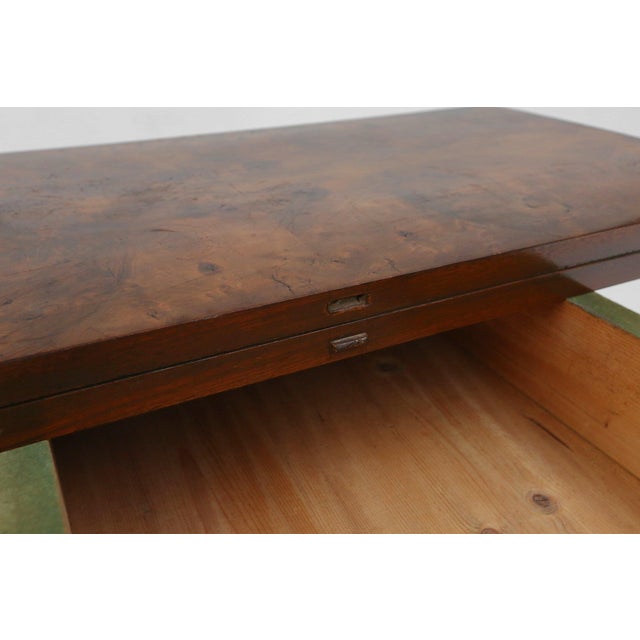 Victorian Burl Wood Folding Card Table, UK, 19th Century For Sale - Image 13 of 18