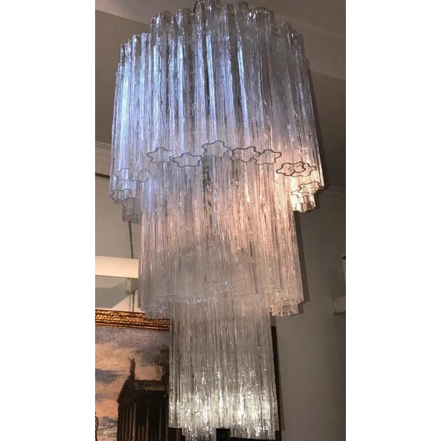 Murano Glass Tronchi Chandeliers, 1960s, Set of 2 For Sale - Image 3 of 16