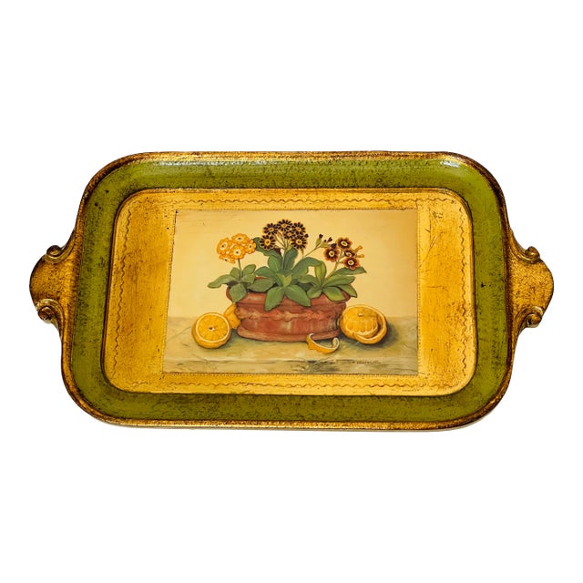 Antique Italian Florentine Gilded Tray For Sale