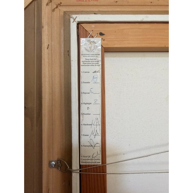 2000 - 2009 Thomas Kinkade “Perseverance” Framed Limited Edition – Life Values Collection I, Nautical Seascape For Sale - Image 5 of 10