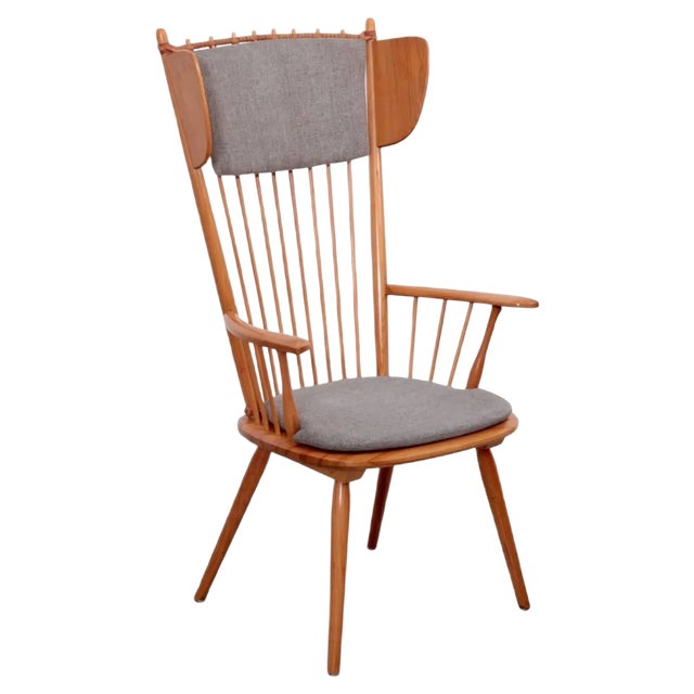 Wingback Armchair by Albert Haberer for Hermann Fleiner, Germany, 1950s For Sale