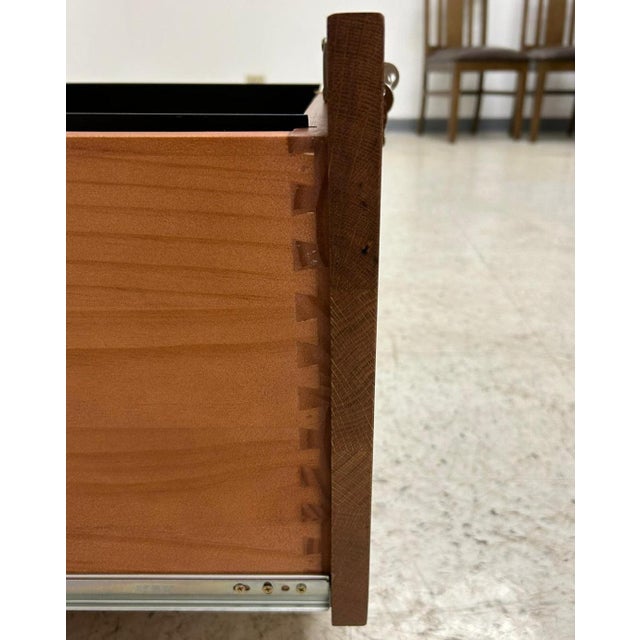 Mission Solid Oak 3 Drawer File Cabinet For Sale In Chicago - Image 6 of 8