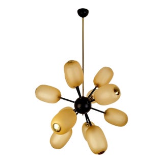 Large Murano Glass Sputnik Chandelier, Italy 1990s For Sale
