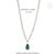 Art Deco Pear Drop 9.81ct Emerald & 12.19ct Diamond Designer Necklace in 14k White Gold For Sale - Image 10 of 15
