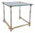 Hollywood Regency French Side Table in Acrylic, Brass and Glass, 1970s For Sale