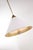 2020s Kelly Wearstler for Visual Comfort Signature Cleo Pendant in Antique-Burnished Brass & Antique White with Frosted Acrylic For Sale - Image 5 of 9
