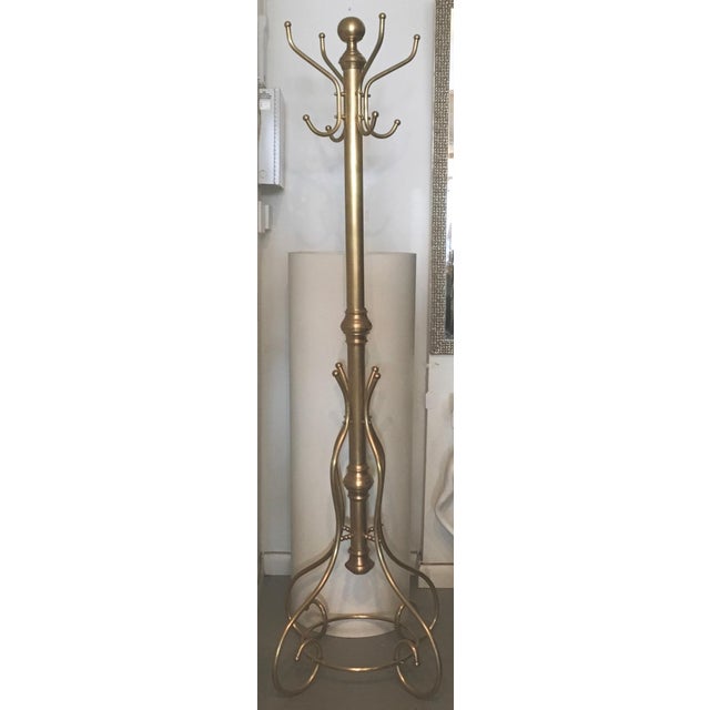 Vintage Brass Hat and Coat Rack Chairish