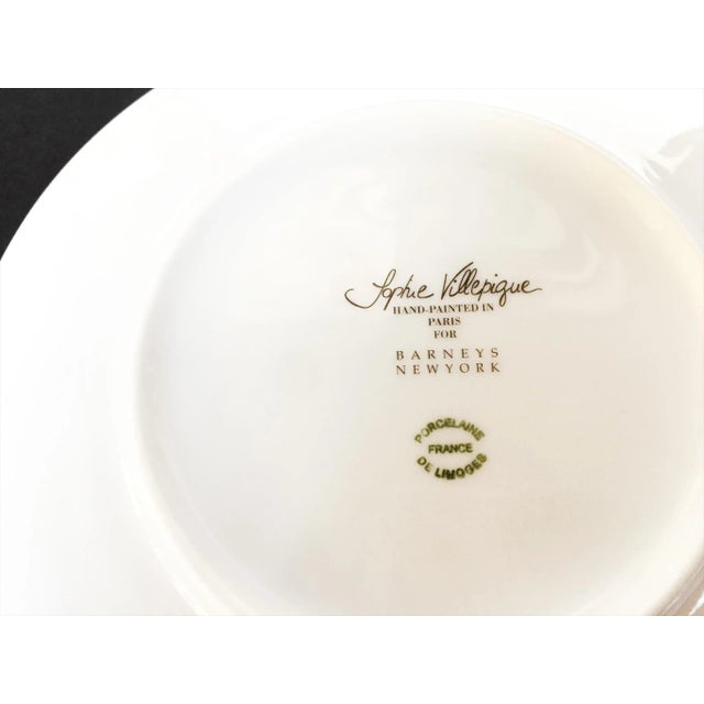 Sophie Villepigue Porcelain Plates for Barneys New York - a Set of 8 For Sale - Image 9 of 10