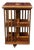 English Revolving Bookcase in Yew Wood, 1970s For Sale