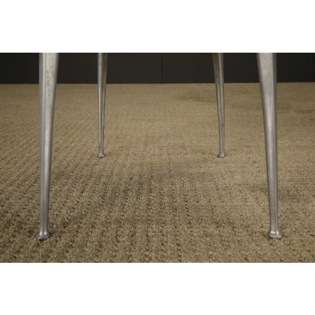 Set of Six Shelby Williams 'Gazelle' Sculptural Aluminum Side Chairs, 1960s For Sale - Image 17 of 18