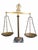 Large Italian Brass & Marble Decorative Balance Scale on Marble Base, 1950s For Sale