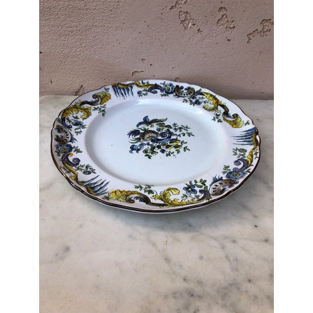 Emile Galle Circa 1900 French Faience Plate Emile Galle Saint Clement For Sale - Image 4 of 7