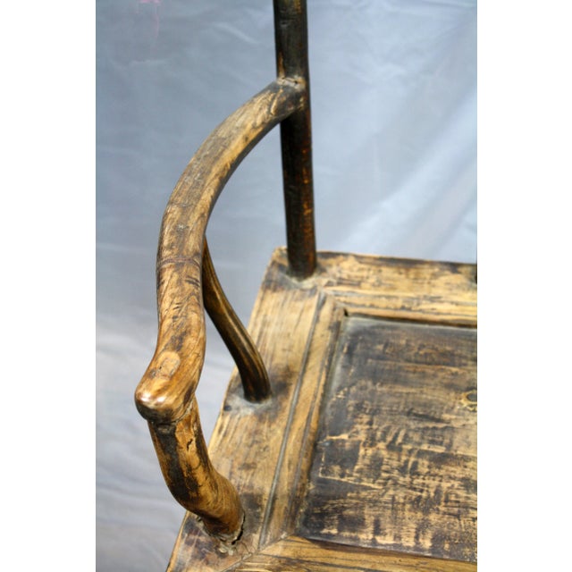 Antique High Yoke Back Armchair For Sale In Greensboro - Image 6 of 11
