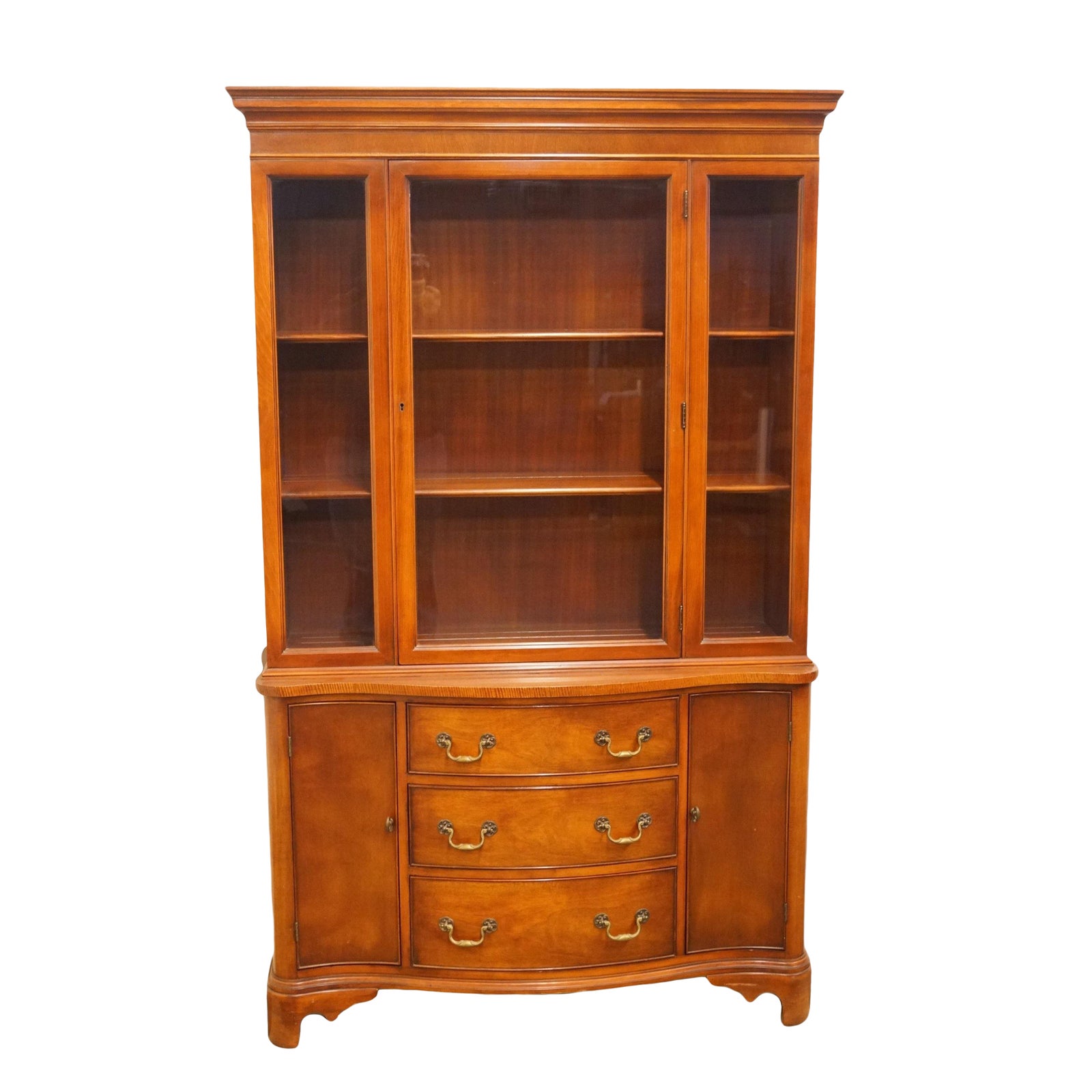 20th Century Traditional Morganton Duncan Phyfe Mahogany 45" Display ...