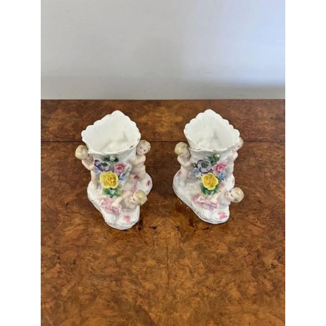 Antique Victorian Continental Vases, 1880, Set of 2 For Sale - Image 4 of 8