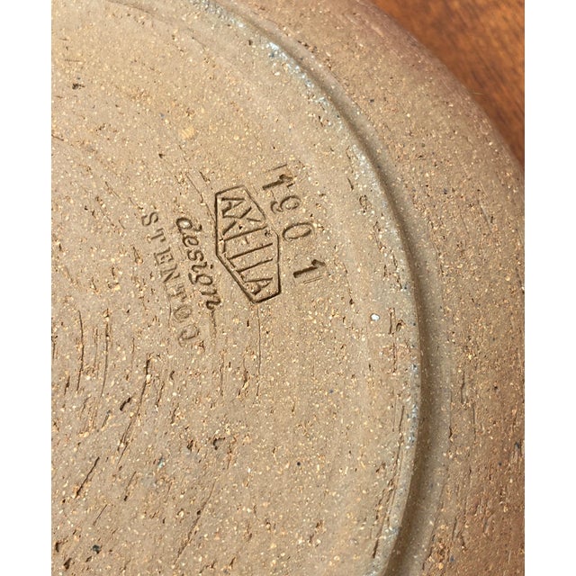 Large Mid-Century Danish Studio Pottery Bowl by Aksel Larsen for Axella, 1960s For Sale - Image 11 of 14