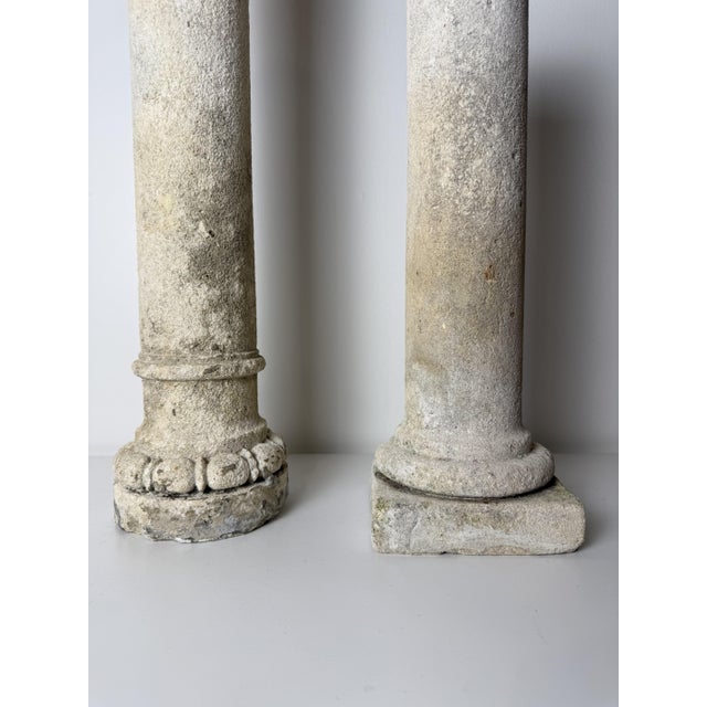 Fragments of Limestone Columns, 19th Century, Set of 2 For Sale - Image 9 of 18