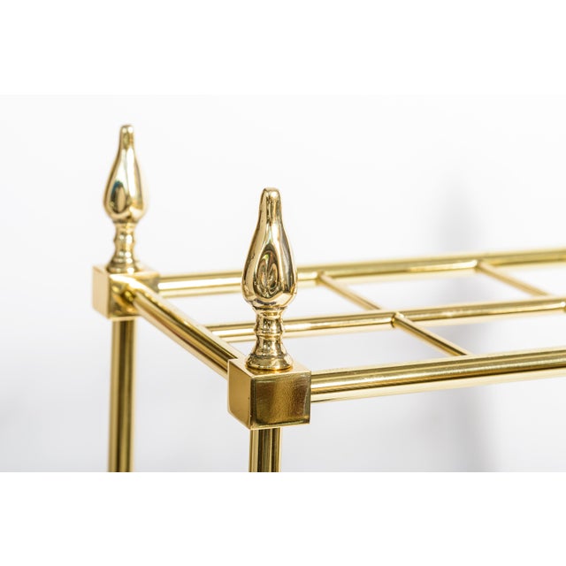 Late 19th Century English 19th Century Brass and Cast Iron Umbrella Stand For Sale - Image 5 of 8