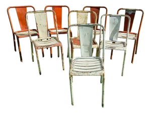 Model T4 Chairs from Tolix, Set of 8