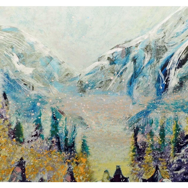 Impressionist Earl Biss "Autumn Mountain Haze" Unframed Serigraph on Paper Hand Signed 1996 For Sale - Image 3 of 6