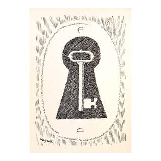1966 Rene Magritte Signed Lithograph 4 Key Aube a L’Antipode For Sale
