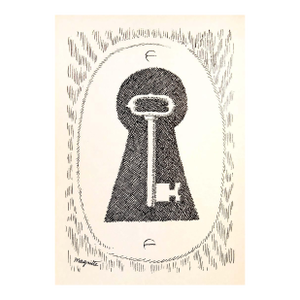 1966 Rene Magritte Signed Lithograph 4 Key Aube a L’Antipode