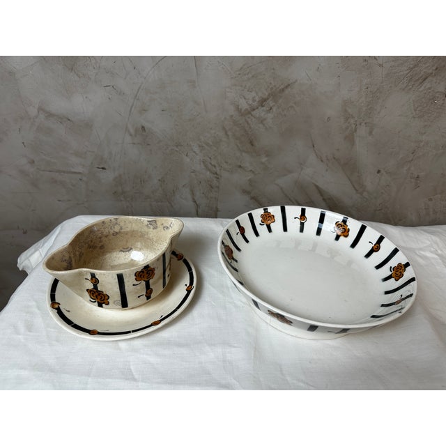 Vintage Art Deco Dinner Service, 1930, Set of 59 For Sale - Image 4 of 15