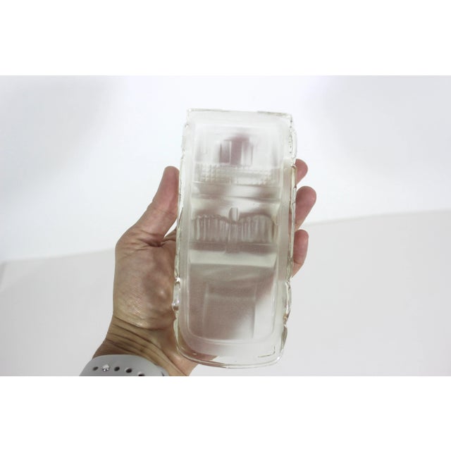 Vintage Glass Ferrari Testarossa Model Paperweight Italian Crystal For Sale - Image 6 of 11
