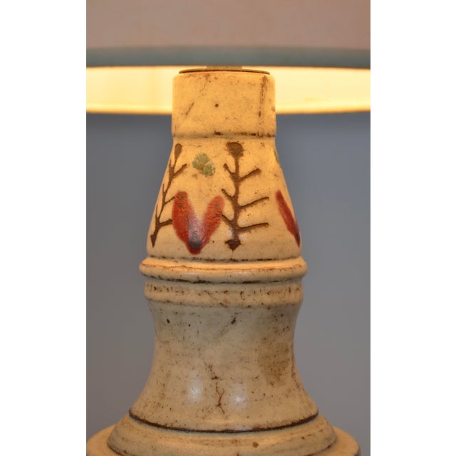 French Ceramic Table Lamp by Gustave Reynaud for Atelier Le Mûrier, 1950s For Sale - Image 8 of 10