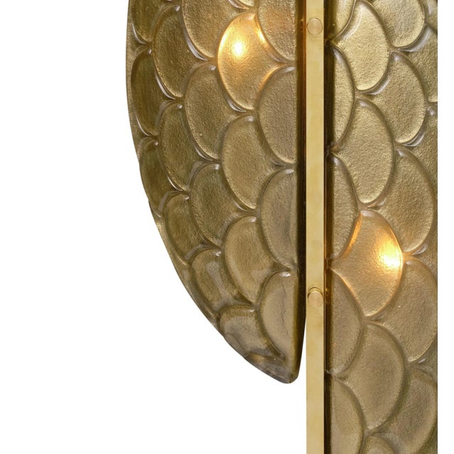 Murano Glass “Mezze Lune” Sconces For Sale - Image 4 of 10