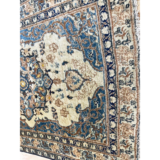 Late 19th Century Antique Persian Hajji Jalili Tabriz Rug, 2'0" × 3'0" For Sale - Image 5 of 6