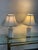 Design Plus Gallery presents a Contemporary Table lamps by Jimco Lamp & Manufacturing Co. Cylindrical white mosaic-style...