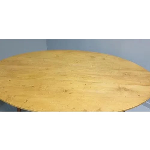 Late 19th Century Large French Fruitwood and Pine Farmhouse Kitchen Table, 1880s For Sale - Image 5 of 13