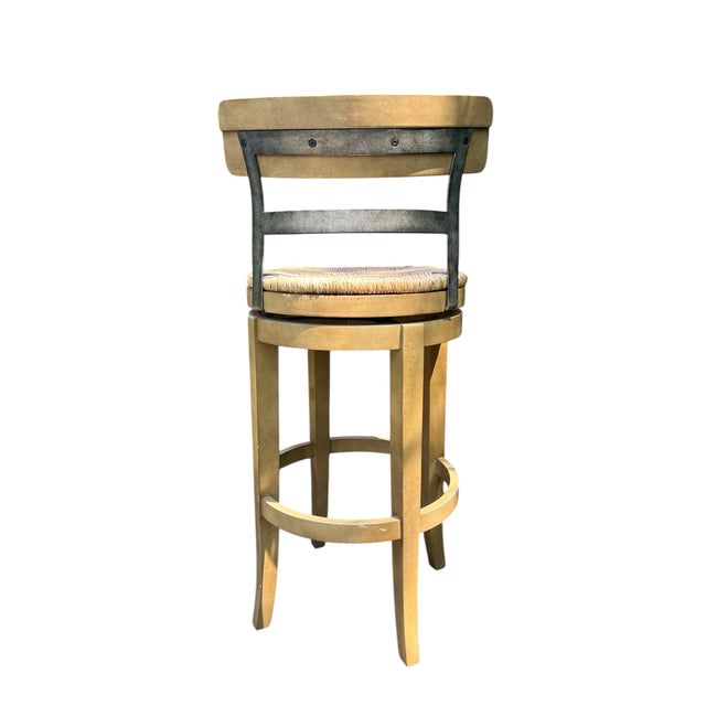 Ballard Designs Marguerite Swivel Bar Height Counter Stool For Sale - Image 9 of 9