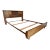 Lane Harlequin Style Mid Century Walnut Storage Full BedFrame For Sale