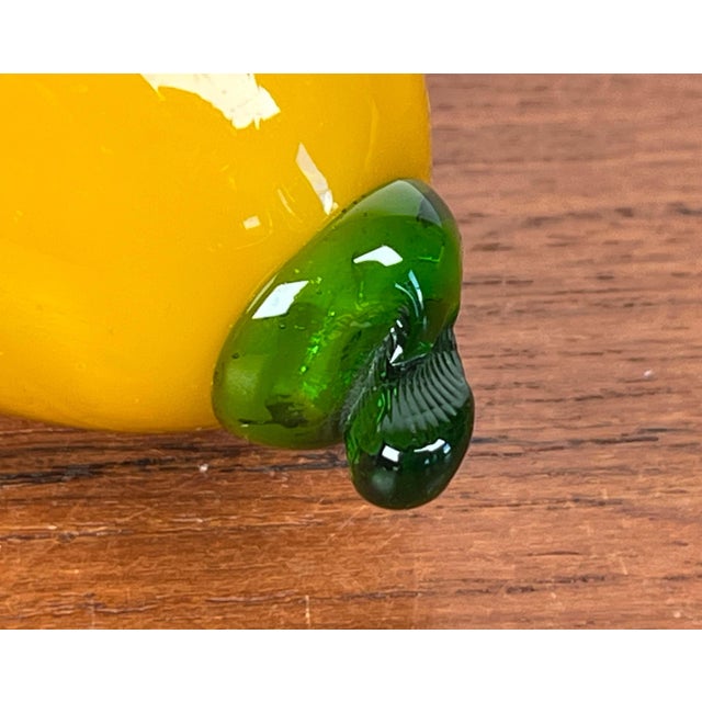 1970s Vintage Italian Murano Art Glass Lemon, 1970s For Sale - Image 5 of 14