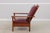 1900 - 1909 Gustav Stickley Antique Mission Oak Burgundy Leather Reclining Morris Chair For Sale - Image 5 of 15