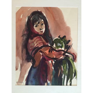 Katherine Librowicz, Women with Parrot on Arm For Sale