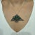 Emerald Vintage Style Emerald & Diamond Manta Ray Brooch Pendant in Solid Sterling Silver For Sale - Image 8 of 13