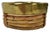Mid 20th Century Vintage Italian Crespi Style Rattan and Brass Rim Wine Coaster For Sale - Image 5 of 7
