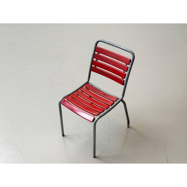 Vintage Garden Chairs in Ash Wood by Atelier Alinea, 1970s, Set of 4 For Sale - Image 12 of 17
