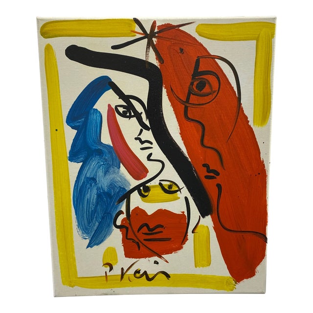 Vintage Abstract Portraiture; Original Artwork by Peter Robert Keil For Sale