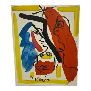 Vintage Abstract Portraiture; Original Artwork by Peter Robert Keil