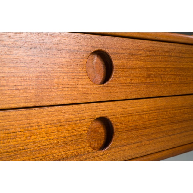 Wood Danish Teak Model VM202 Nightstand attributed to Vildbjerg Møbelfabrik, 1960s For Sale - Image 7 of 13