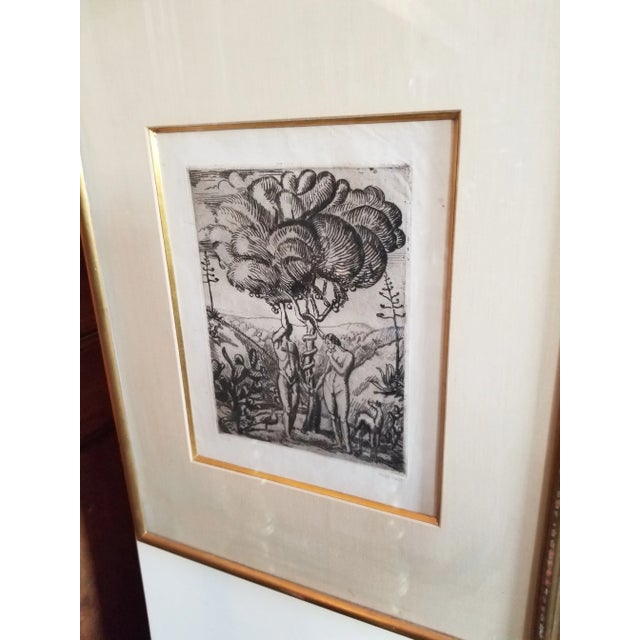 Figurative 1920s Adam and Eve Engraving by Joseph Hecht For Sale - Image 3 of 10