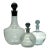 Vintage Cool Grey Glass Decanter Curation - Group of 3 For Sale