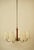 A beautiful six arm brass chandilier designed by oswald haerdtl in the 1930's. The the brass has been completely restored....