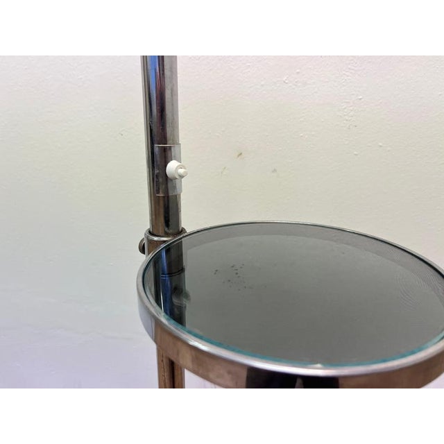 Bauhaus Chrome Floor Lamp from Hana Záveská, Czechoslovakia, 1930s For Sale - Image 4 of 8