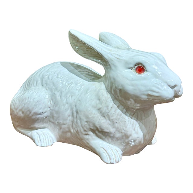 Bavent Terracotta Large Rabbit Figurine, France Circa 1890 For Sale
