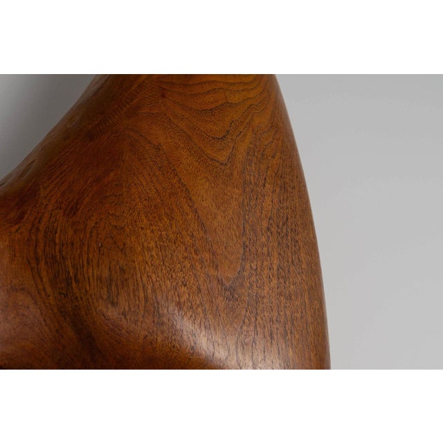 Abstract Modern Totem Wall Sculpture in Teak, 1960 For Sale - Image 13 of 15